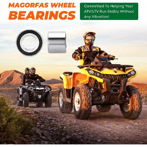 Front Rear Wheel Bearing for Kawasaki Mule 600/610/ 2510/3000/ 3010/3020/ 4000/4010 2005-2022, Teryx 750 2008-2013, Brute Force 650i/ 750i 92045-0021