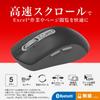 Buffalo Wireless Fast Horizontal 5 Blue Bluetooth 3 Compatible with BSMBB705BK Mouse, Quiet, Scrolling, Scrolling, Tilt, Buttons, LED, Wireless,