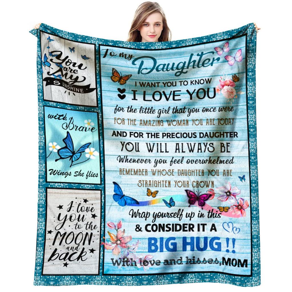 Holiday Gift For Daughter Flannel Blanket Bedroom Sofa Air Conditioner Blanket Nap Blanket