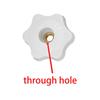 Thumb Knob Nut M4 M5 M6 M8 M10 M12 Black White Clamping Handle Plum Thread Hand Mechanical Manual Tighten Star Six-Lobe Nuts