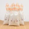 10pcs Gift Bag Rabbit Ear Linen Drawstring Bag Creative Easter Birthday Decoration Storage Bag Drawstring Bags