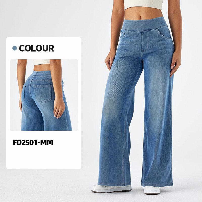 

Повседневные мешковатые джинсы женские эластичный пояс широкие джинсы элегантные облегающие джинсовые брюки американские ретро джинсовые брюки палаццо S