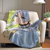 Adventure anime F Frieren Blanket For Sofa Office Bed Plane Travel Sleep Read Relax Camping Soft And Warm