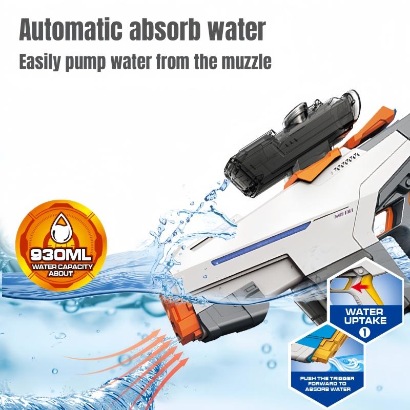 Children Fully Automatic Repeater Water Guns Hand Self-Integration High-Pressure Absorb Water Electric Water Gun Toys For Kids