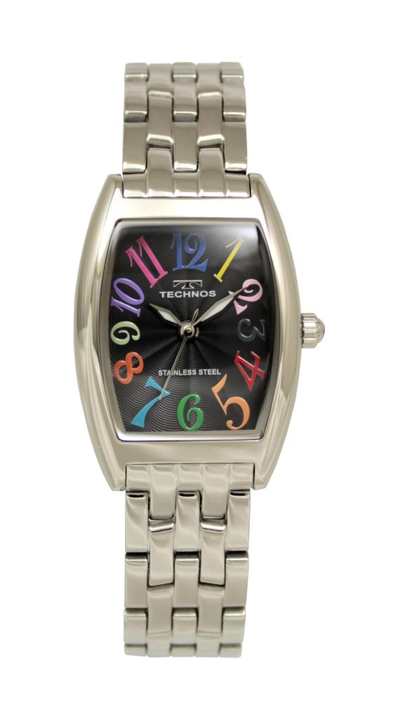 [Technos] 3 Hand Tonneau Watch T9928SH Women's Silver