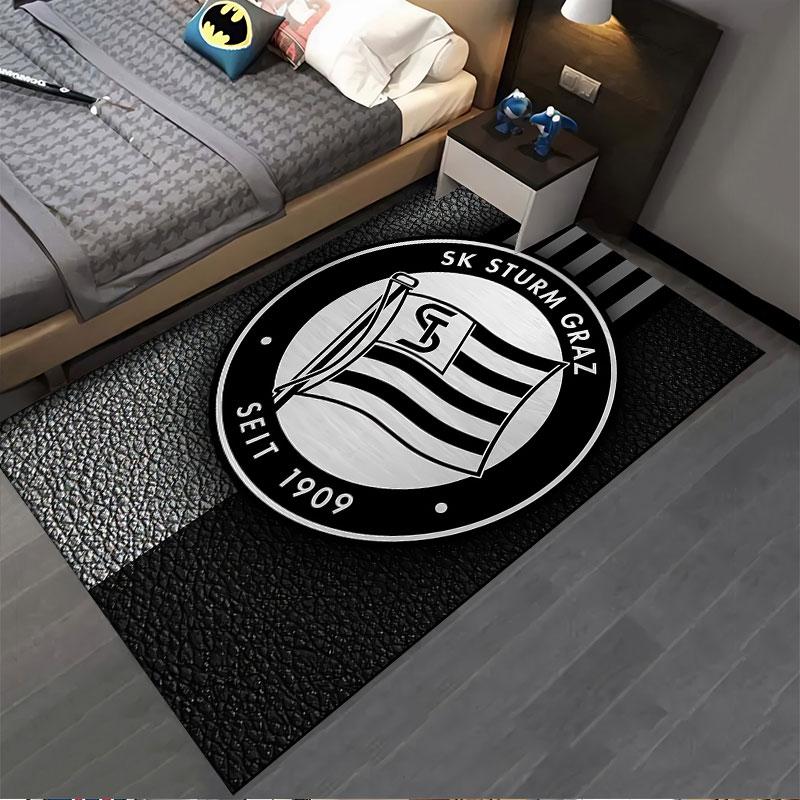 SK Sturm Graz Logo Carpet suitable as a non-slip mat for the living room or bedroom sofa