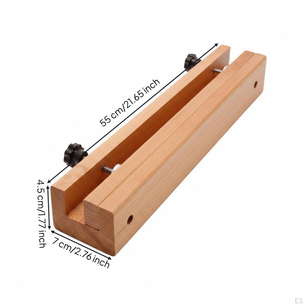 Wooden Stitching Clamp Hardwood Wood Leather Long Groove Design