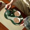 Edenus Tang Palace Green Glaze Ceramic Kung Fu Tea Set