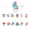 Cartoon Amazing World Birthday Party Decorations Gum&balles Balloon Banner Cake Topper  Rabbit Cat Anime Backdrop Kid Favor Gift