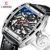 Chenxi montre mécanique automatique creuse en forme de tonneau de vin pour hommes lumineuse fabricant montre mécanique