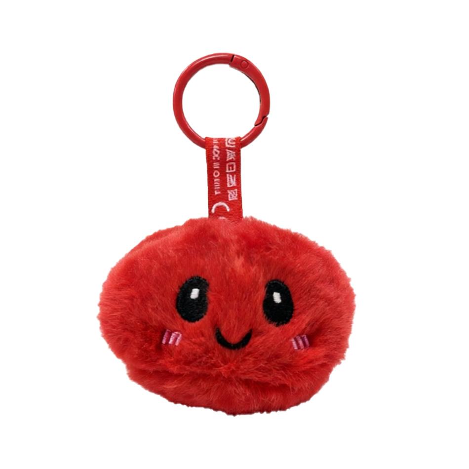 Trendy New Simulation Dumpling Plush Keychain Style Bag Hanging Cute Simulation Backpack Pendant Cartoon Toy Birthday Gift