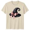 Pink Coquette Witch Hat Unisexs TShirt Coquette Halloween Gift For Her
