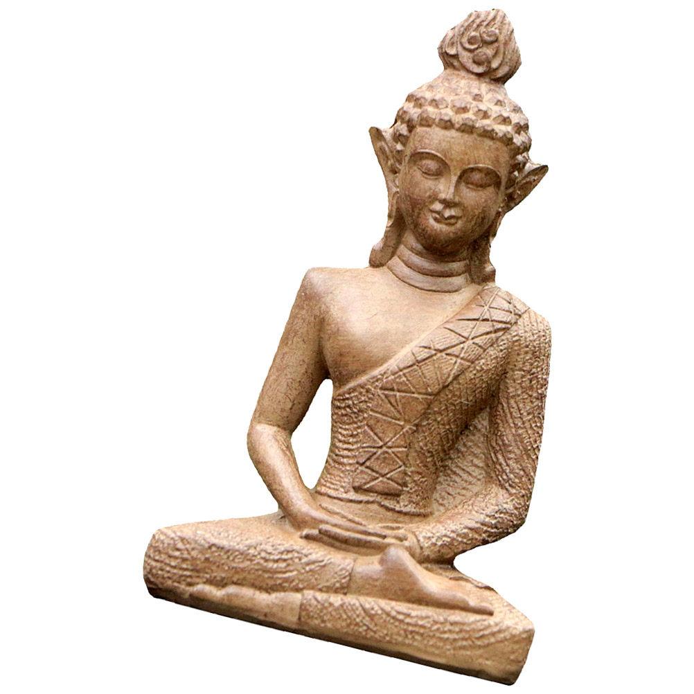 Resin Chinese Style Buddha Statue Garden Decoration Desktop Buddha Sculpture for Home Office Zen Indoor Outdoor Decoration