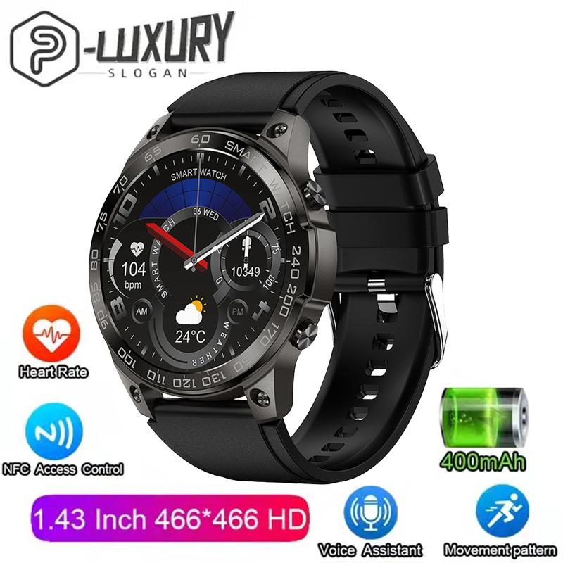 

Мужские умные часы 466*466 HD разрешение 400 мАч большая батарея NFC голосовой помощник спортивные водонепроницаемые умные часы для Android