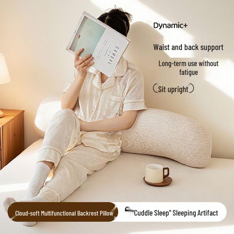Removable and Washable Backrest Cushion: Versatile Leg-Clamping, Body, Headboard, and Waist Support Pillow