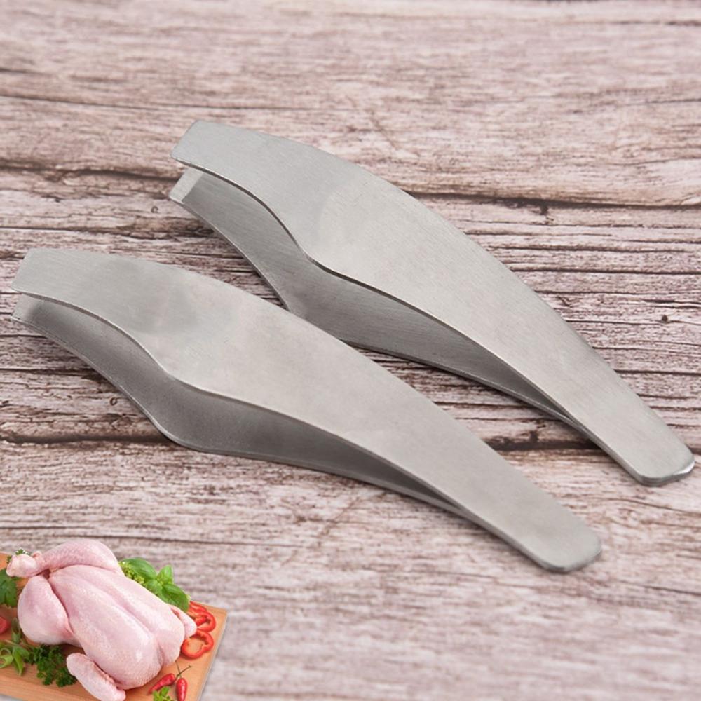 Stainless Steel Pliers Puller Angled Fish Bone Tweezers Remover Tongs Hair Pincer Tool Fish Tweezer