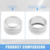 AC Volume 4WD Switch Knob Cover for Toyota Tundra 2014-2021 Aluminum Alloy Silver Tone (Set of 5)