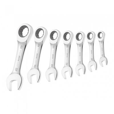 Juego de Llaves de Carraca Stubby Expert, 7 Piezas