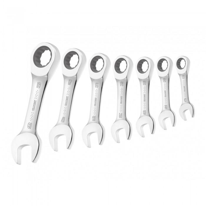 Expert Stubby Ratchet Spanner Set, 7 Piece