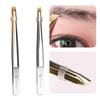Stainless Steel Flat/Slant Tip Multifunction Tweezer Eyebrow Tweezer Face Hair Removal Make Up Tool False Eyelashes Tweezer Tool