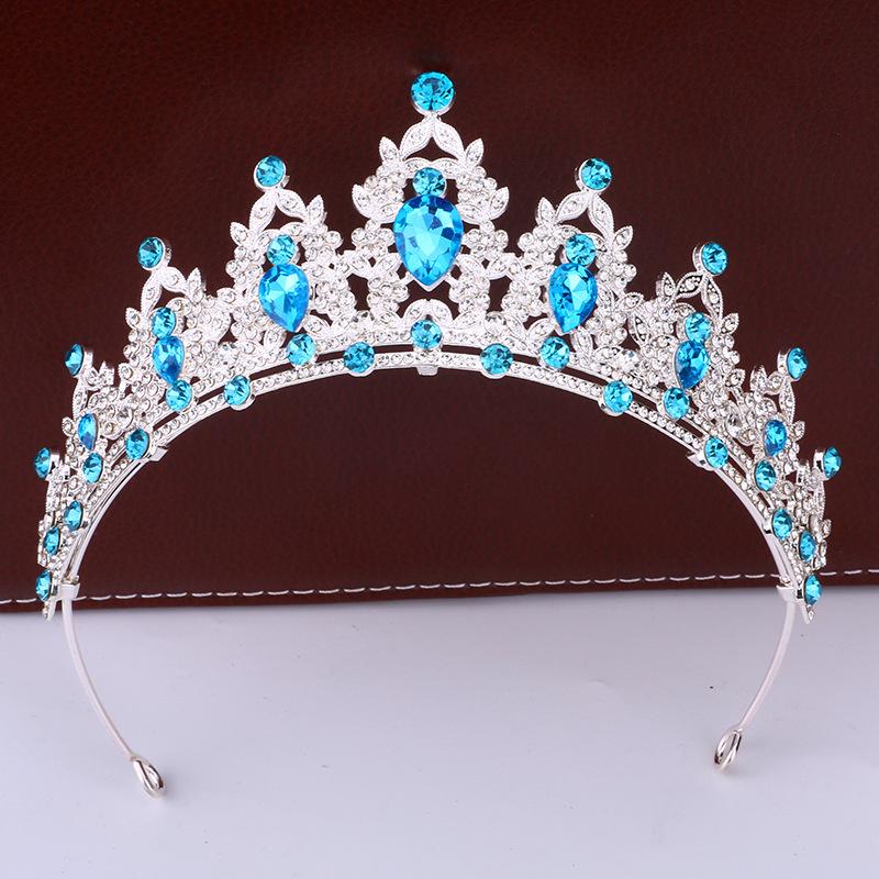 Bridal Crown Headdress Luxury Queen Hairband Wedding Alloy Rhinestone Hair Accessory Crown