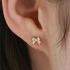 BEFORE MOONRISE [14K] Blossom Ribbon Earrings GE232