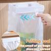 1pcs Garbage Hanging Bag Kitchen Trash Storage Rack Bag Hook Scouring Pad Dry Shelf Holder Kitchen Organizer Dish Rack
