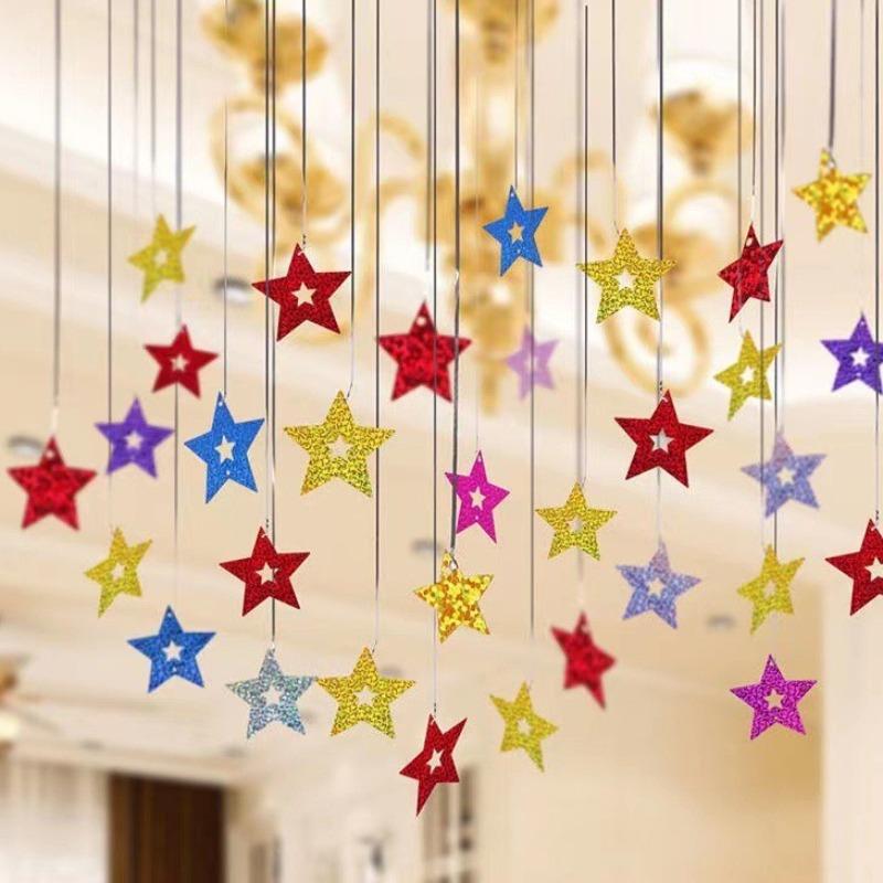 Colorful Heart Laser Sequined Rain Balloon Pendant Romantic Wedding Room Birthday Party Decoration Balloon Accessories