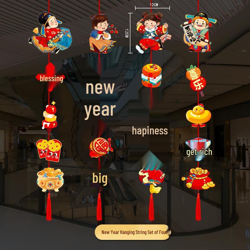 2026 Spring Festival Year of the Horse Hanging Decorations for School, Mall, Shop
