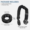 Heavy Duty Snatch Block Soft Shackle Recovery Ring Long Lasting Tow Winch Rope Compatible with ATV UTV Truck