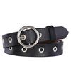 Wide Leather Twolayer Belt Women Vintage Circular Decoration Daily Wear Party