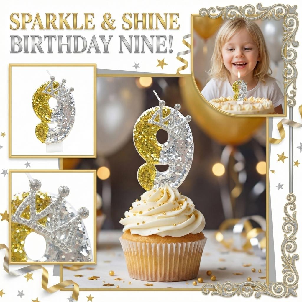 Fashion Cartoon Creative Birthday Candles Party Digital Candles