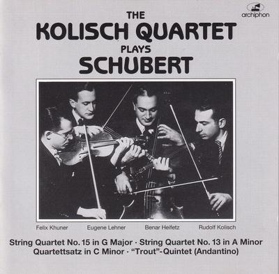 CD KOLISCH QUARTET - Schubert: Streichquartette ARC107 Archiphon 1993 Nicht Japan Klassisch Gebraucht