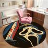 Ghostface Print Round Rug, Washable Floor Carpet, For Entryway Dorm Laundry Room Office Study, Home Decor Birthday Christmas Gift