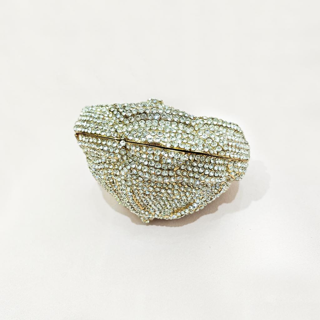 WHTUOHENG Crystal Clutch Evening Bag Flower Design Diamond Wedding Purse Luxury Women Formal Dinner Bag Party Banquet Clutches