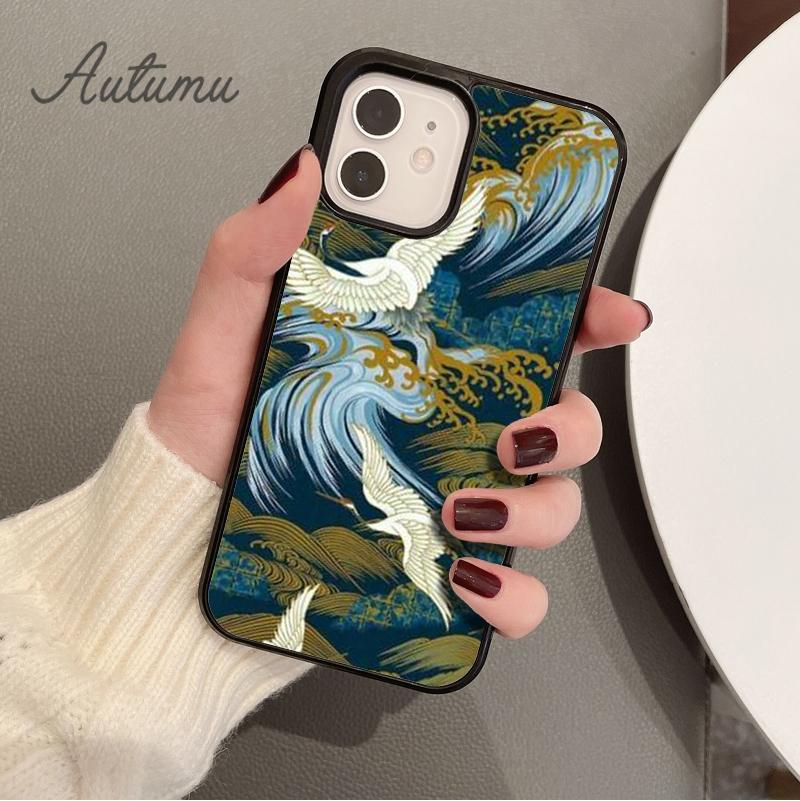 Japanese Style Art Japan Phone Case for iPhone 11 12 13 14 Pro Max Mini X XR XS SE 2020 6S 7 8 Plus Samsung Galaxy S21 S22 Cover