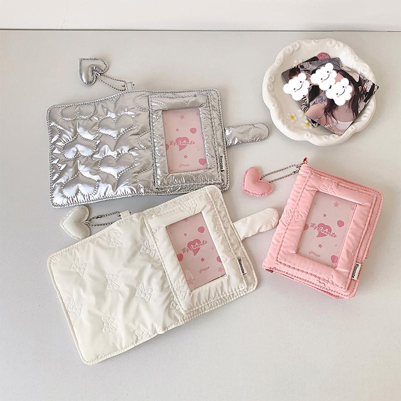 Ins Style Simple Loose-Leaf Photo Album M5 Portable Mini Three-Inch Polaroid Storage Book Detachable Card Binder Storage Bag