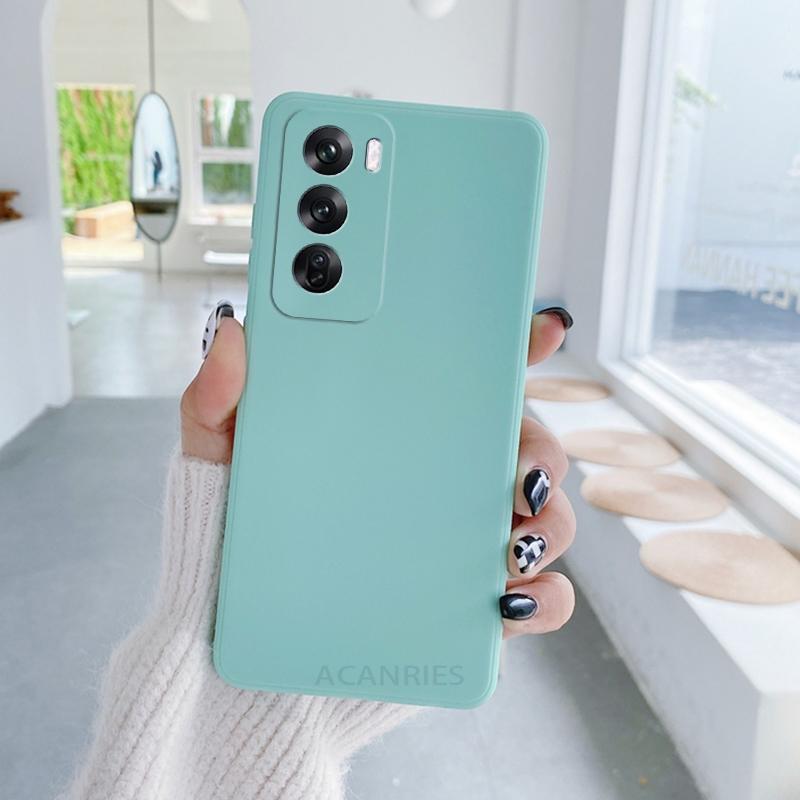 

Reno12 Liquid Silicone Case For Oppo Reno 12 10 Pro 12f 7 8 6 5 Lite A54 A57 A58 A78 4g A16 A17 A18 Matte Soft Cover Reno12pro Reno 7 5G