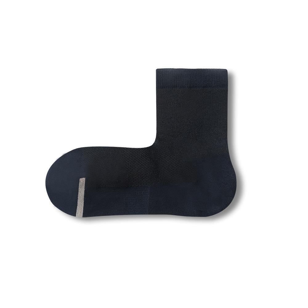 

Men s Spring and Autumn New Commercial Sweat Absorber Deodorant 7A Antibacterial Long Cotton Socks 1 pair темно-синього кольору