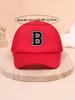 1pc children's letter A-Z sunshade baseball cap, spring and summer mesh breathable truck driver cap suitable for outdoor
