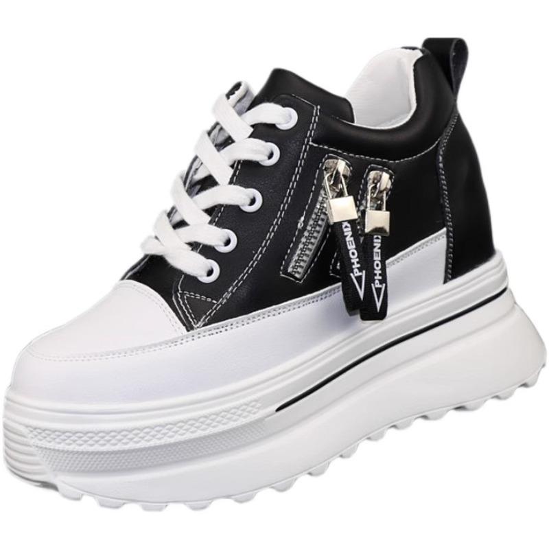 Thick-soled White Shoes Women's Inner Height Increase Small Casual Shoes Sports Shoes Single Shoes