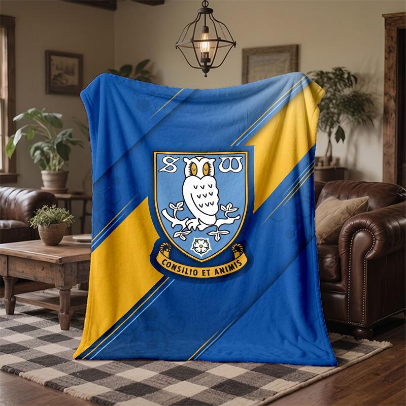 Coperta in Pile a Tema Sheffield Wednesday Morbida e Accogliente Coperta in Peluche per Camera da Letto Divano Viaggio