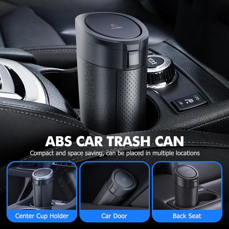 KDXF2 Car Trash Bin Garbage Can Dustbin Waste Rubbish Basket Organizer For Citroen C5 C1 C2 C6 C4L DS3 DS4 DS5 C-Elysee Grand Berlingo