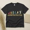 Badminton Evolution Children's Children's Children's T Children's T-shirt Funny Badminton Gift Sports Tee Gildan Cotton Top