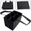 Borsa portaoggetti pieghevole in feltro Portatile 6 scomparti Scatola organizer Porta bottiglie di vino