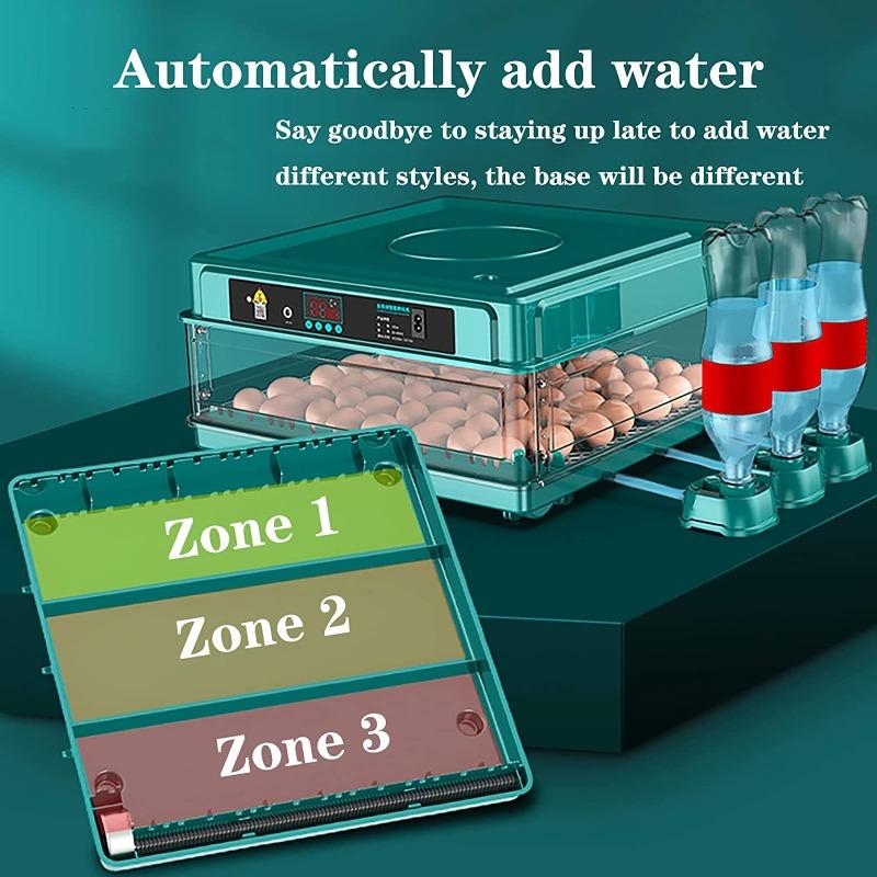 9/15/24/36 Automatic All-in-One Egg Incubator Intelligent Incubator Egg Hatching with LED Candler Poultry Duck Hatching Machine