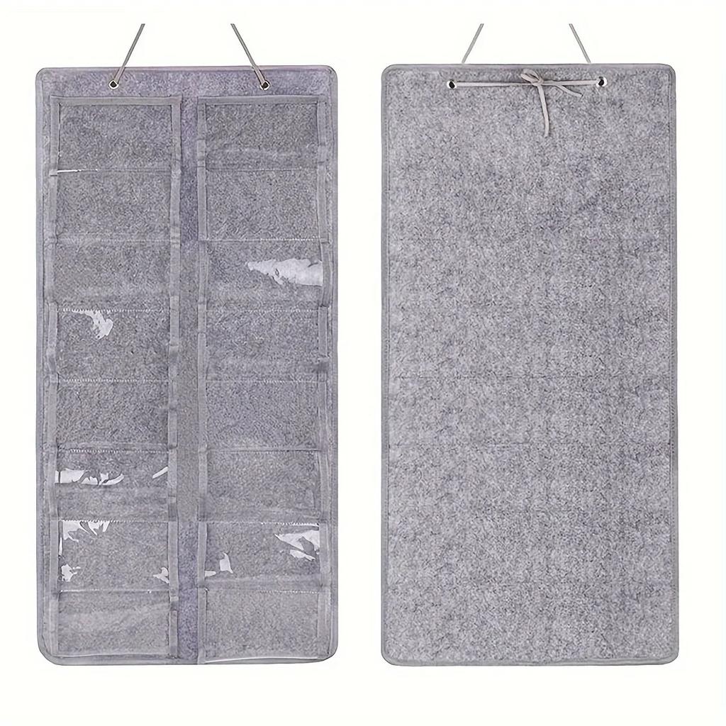 16 Slots Felt Eyeglasses Stand Holder for Sunglasses Glasses Storage Display Hanging Bag Wall Pocket Storage Box Organizer Bags