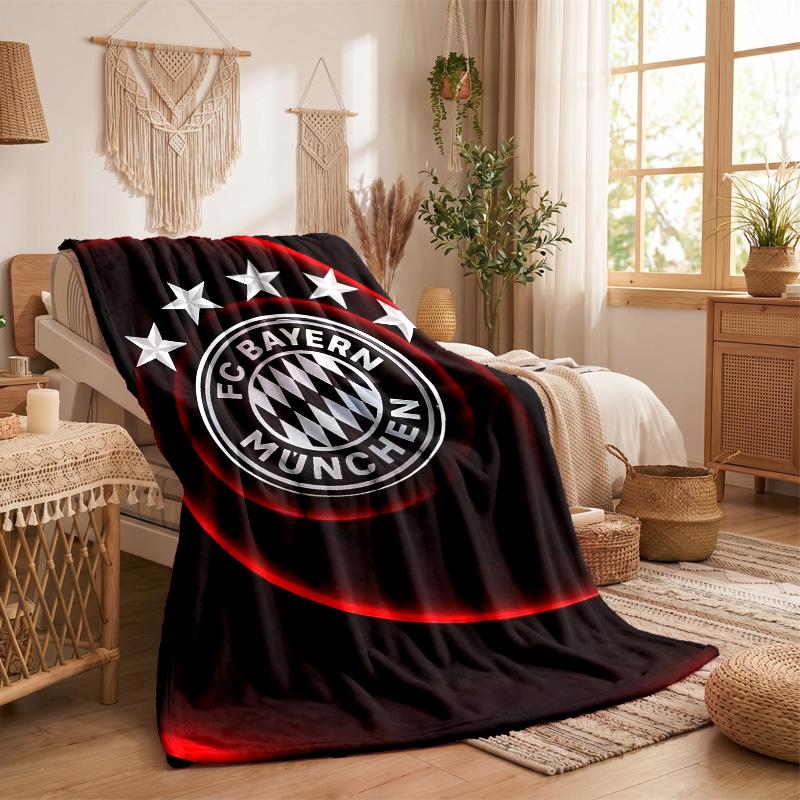 Bayern Munich Print Flannel Blanket Soft Warm Sofa Bed Throw Blanket For Home Office Bedroom