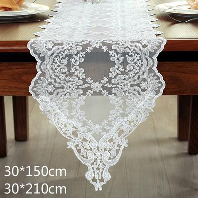 Top Quality Lace Pendant Table Runner Luxury Table Cloth White Wedding Decoration Tablecloth New