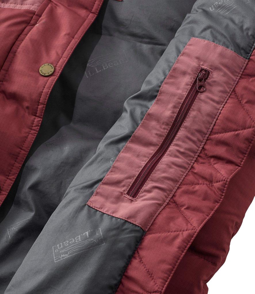 Mountain Classic Down Vest Color Block US Fit Petite Rosewood Multicolor XS Size 1000063857 [LLBE] Women's Burgundy/Light